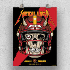 Metallica Landover Pop Up Shop Poster Northwest Stadium May 28 2025 by Ian Williams
