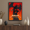 Metallica M72 2025 Pop Up Shop Poster In Santa Clara California At Levi’s Stadium Artwork by Vance Kelly Exclusive 2