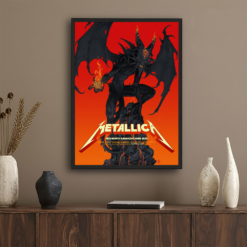 Metallica M72 2025 Pop Up Shop Poster In Santa Clara California At Levi’s Stadium Artwork by Vance Kelly Exclusive 2