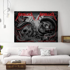 Metallica M72 Nashville 2025 Two Nights Combined Poster May 1 3 2025 Nissan Stadium Nashville Tennessee Artwork by Maxx242