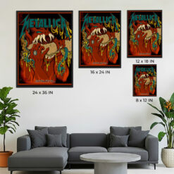 Metallica M72 Philadelphia 2025 Night 1 Poster – May 23, 2025 – Lincoln Financial Field, Philadelphia – Artwork by Squindo