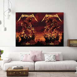 Metallica M72 Toronto 2025 Two Nights Combined Poster – April 24 & 26, 2025 – Rogers Centre, Ontario, Canada – Artwork by John Guydo