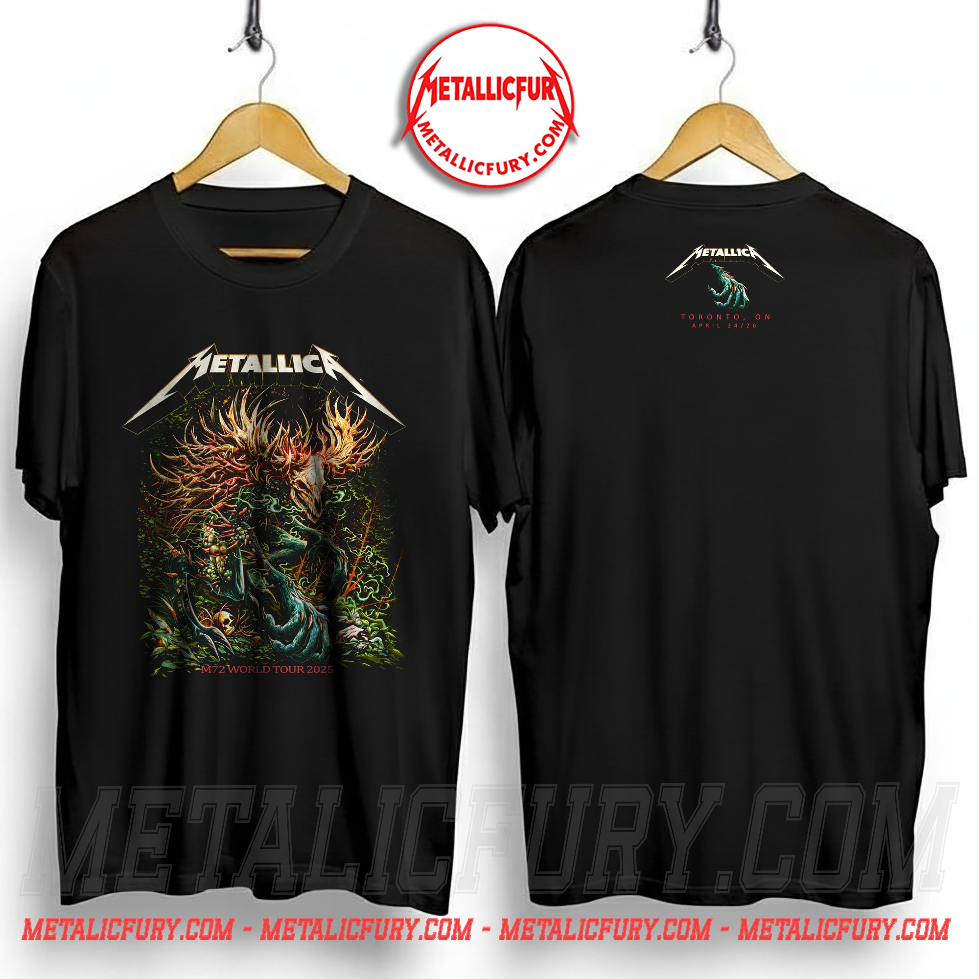 Metallica M72 Toronto Pop-Up Shop T-Shirt – Artwork by Miles Tsang