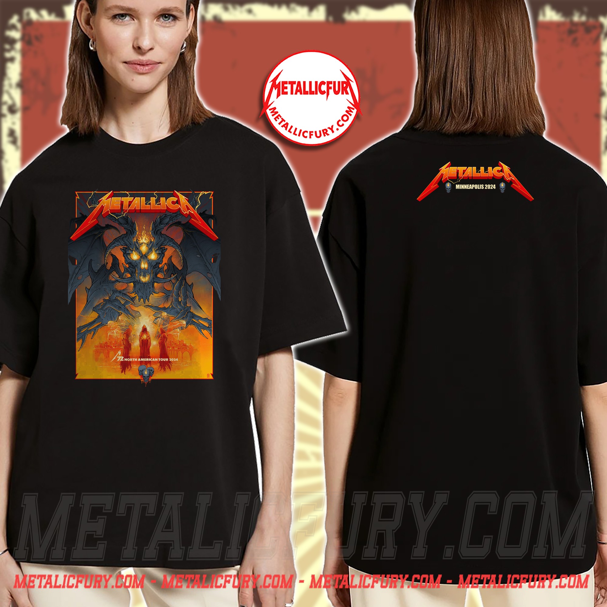 Metallica M72 Tour 2024 Minneapolis Pop-Up Shop T-Shirt – Vance Kelly