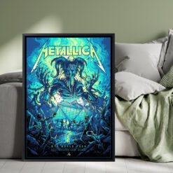 Metallica M72 Tour 2025 Atlanta Pop-Up Shop Poster – Artwork by Dan Mumford
