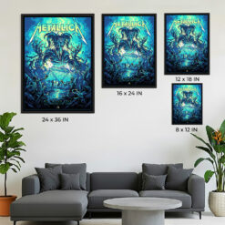 Metallica M72 Tour 2025 Atlanta Pop-Up Shop Poster – Artwork by Dan Mumford