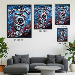 Metallica M72 Tour 2025 Nashville Pop-Up Shop Poster – Artwork by Landon Armstrong