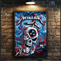 Metallica M72 Tour 2025 Nashville Pop-Up Shop Poster – Artwork by Landon Armstrong