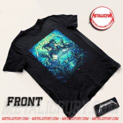 Metallica M72 Tour Atlanta Pop-Up Shop Two-Sided T-Shirt – Mercedes-Benz Stadium, Atlanta, Georgia – Artwork by Dan Mumford