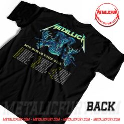 Metallica M72 Tour Atlanta Pop-Up Shop Two-Sided T-Shirt – Mercedes-Benz Stadium, Atlanta, Georgia – Artwork by Dan Mumford