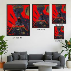 Metallica M72 Tour Columbus Night 1 Poster – Historic Crew Stadium, Ohio – May 9 2025 – Artwork by Vance Kelly