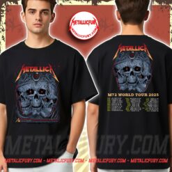 Metallica M72 Tour Columbus Pop-Up Shop T-Shirt – Setlist Back Print – Artwork by Maxx242 & Kathleen Goff