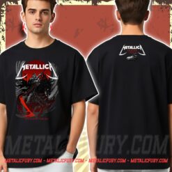Metallica M72 Tour Denver Pop-Up Shop T-Shirt – Empower Field at Mile High, Denver, Colorado – Artwork by Becky Cloonan