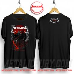 Metallica M72 Tour Denver Pop-Up Shop T-Shirt – Empower Field at Mile High, Denver, Colorado – Artwork by Becky Cloonan