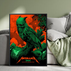 Metallica M72 Tour Warsaw Pop-Up Shop Poster – July 05 & 07, 2024 – PGE Narodowy, Poland – Artwork by Ken Taylor