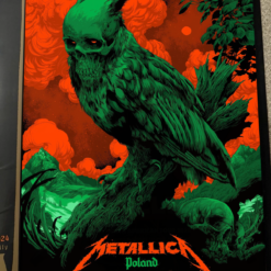 Metallica M72 Tour Warsaw Pop-Up Shop Poster – July 05 & 07, 2024 – PGE Narodowy, Poland – Artwork by Ken Taylor