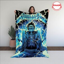 Metallica Ride the Lightning Remastered Blanket Artwork by Luke Preece Heavy Metal Home Decor