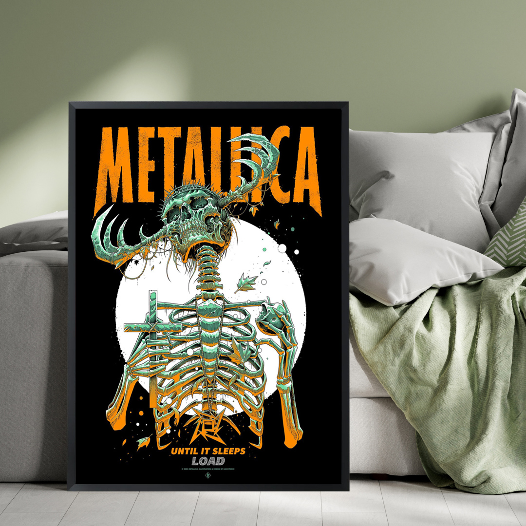 Metallica "Until It Sleeps" Poster by Luke Preece - Load Album Anniversary