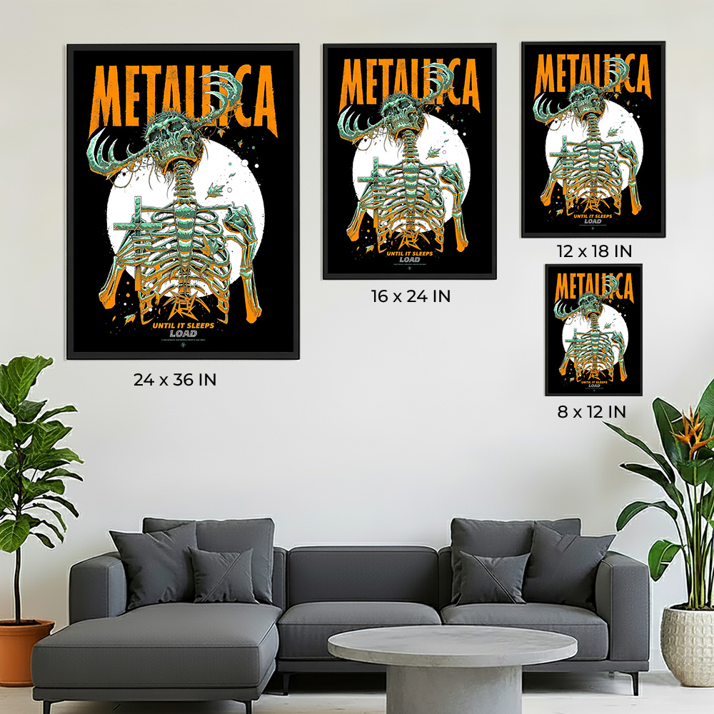 Metallica "Until It Sleeps" Poster by Luke Preece - Load Album Anniversary