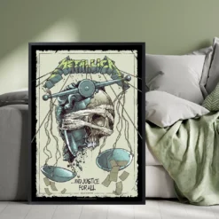 Metallica ...And Justice for All Remastered Poster - Artwork by Luke Preece