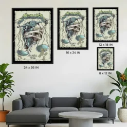 Metallica ...And Justice for All Remastered Poster - Artwork by Luke Preece