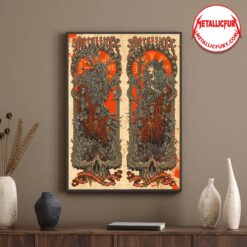 Metallica M72 World Tour Helsinki 2024 Diptych Poster – Official Art by Luke Martin