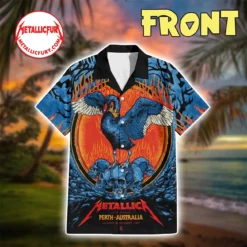 Metallica Perth 2025 Hawaiian Shirt - Optus Stadium, Nov 01 - M72 World Tour