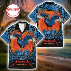 Metallica Perth 2025 Hawaiian Shirt - Optus Stadium, Nov 01 - M72 World Tour