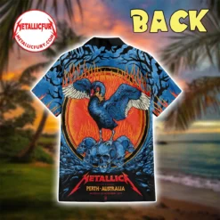Metallica Perth 2025 Hawaiian Shirt - Optus Stadium, Nov 01 - M72 World Tour