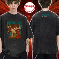 Metallica Philadelphia Night 2 Washed T-Shirt - M72 Tour 2025 Cheesesteak Squindo Art May 25