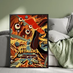 Metallica Phoenix 2023 Night 1 Poster - September 01, State Farm Stadium - Artwork by Pedro Correa