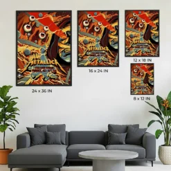 Metallica Phoenix 2023 Night 1 Poster - September 01, State Farm Stadium - Artwork by Pedro Correa