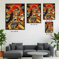 Metallica Phoenix 2023 Night 2 Poster – State Farm Stadium September 09, 2023 – M72 World Tour