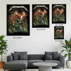 Metallica Toronto Pop-Up Shop Poster by Miles Tsang - Official Artwork