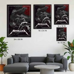 Metallica Arlington 2023 Night 1 Poster - AT&T Stadium, August 18 - M72 World Tour