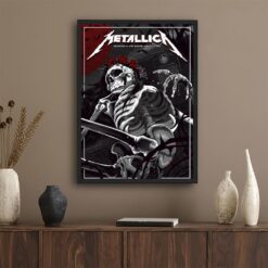 Metallica Arlington 2023 Night 2 Poster - AT&T Stadium, August 20 - By Nate Dino