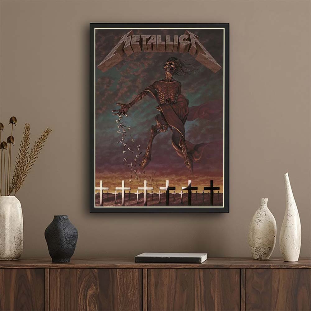 Metallica Disposable Heroes Poster - Master of Puppets 40th Anniversary Wall Art