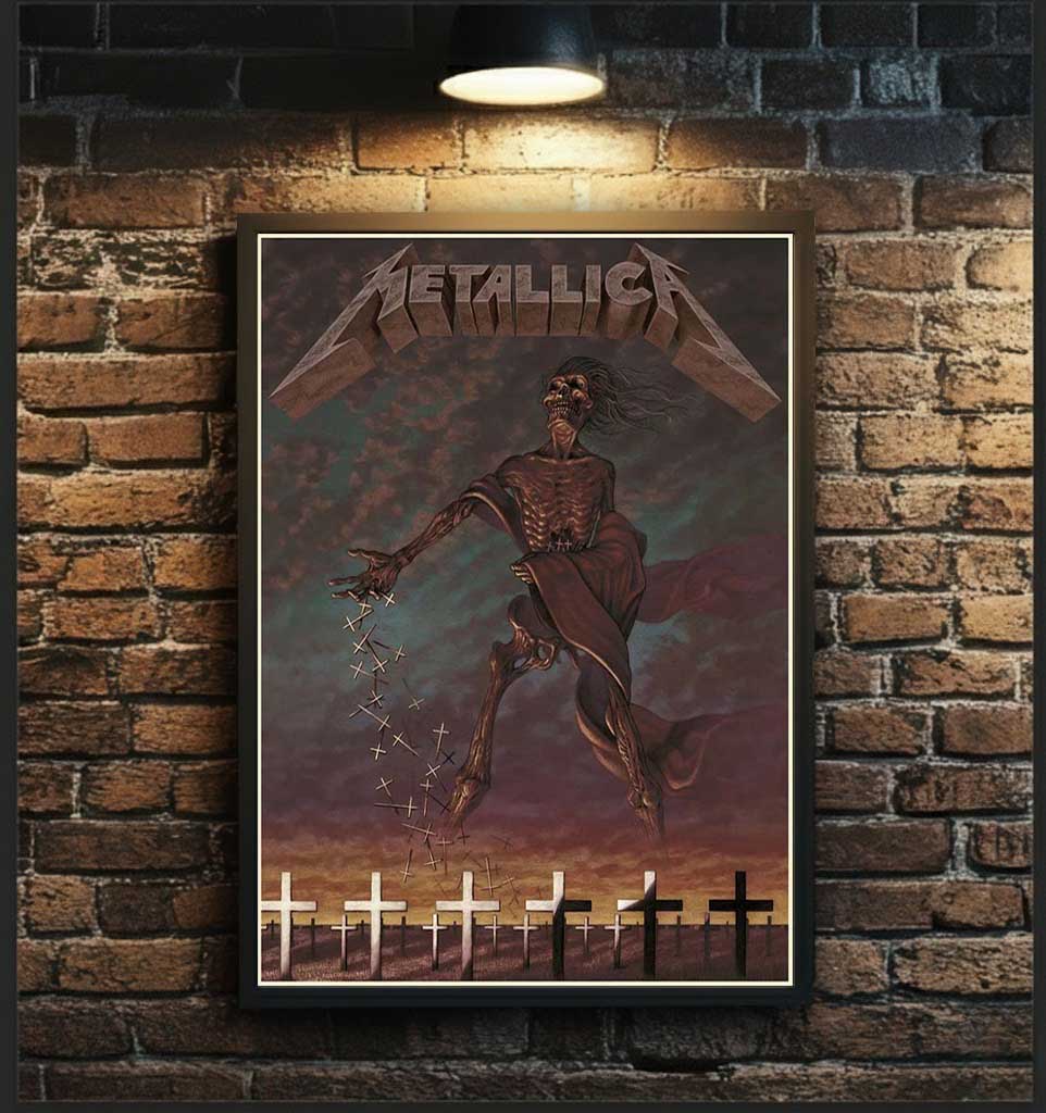 Metallica Disposable Heroes Poster - Master of Puppets 40th Anniversary Wall Art