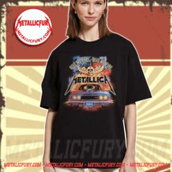 Metallica Give Me Fuel Give Me Fire Vintage Muscle Car Graphic T-Shirt
