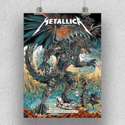Official Metallica M72 Los Angeles Night 1 Poster - Juan Ma Orozco - SoFi Stadium 2023