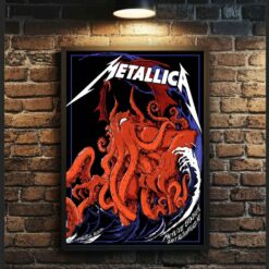 Metallica East Rutherford Poster - MetLife Stadium, NJ (Night 2) - Giant Red Cthulhu