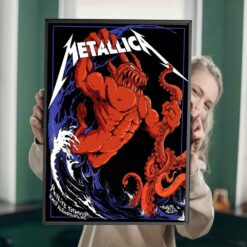 Metallica M72 East Rutherford Poster - MetLife Stadium Night 1 - Artwork by Tony Squindo