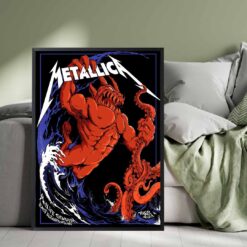 Metallica M72 East Rutherford Poster - MetLife Stadium Night 1 - Artwork by Tony Squindo