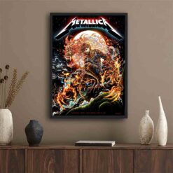 Metallica M72 Gothenburg Night 2 Poster - Ullevi Stadium, June 18, 2023 - Artwork by Miles Tsang