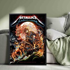 Metallica M72 Gothenburg Night 2 Poster - Ullevi Stadium, June 18, 2023 - Artwork by Miles Tsang