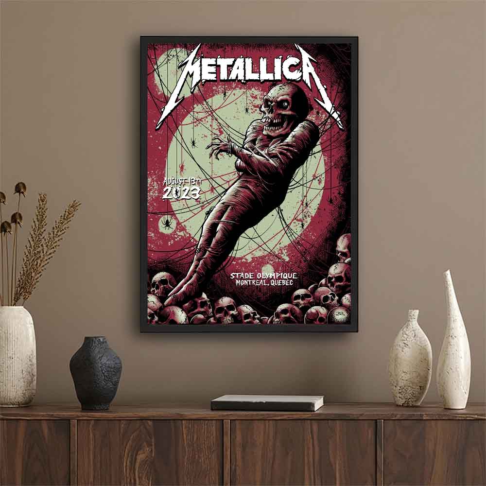 Metallica Montreal 2023 Poster | Night 2, Stade Olympique (Aug 13)