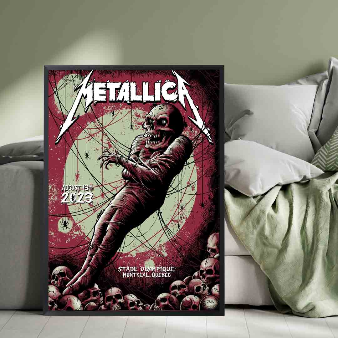 Metallica Montreal 2023 Poster | Night 2, Stade Olympique (Aug 13)