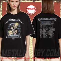 Metallica Summer Sanitarium 2003 Tour T-Shirt - Double Sided Graphic Band Tee Y2K