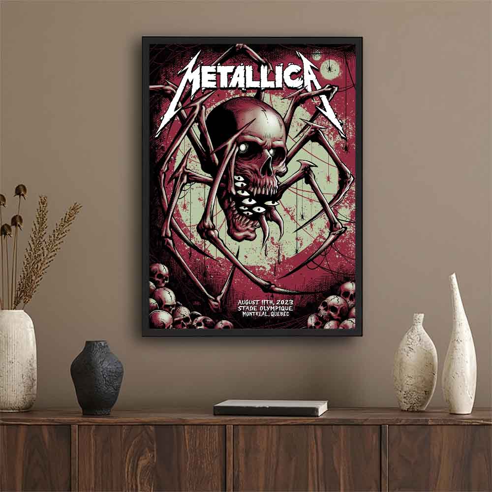 Official Metallica Montreal Poster 2023 - Stade Olympique Night 1