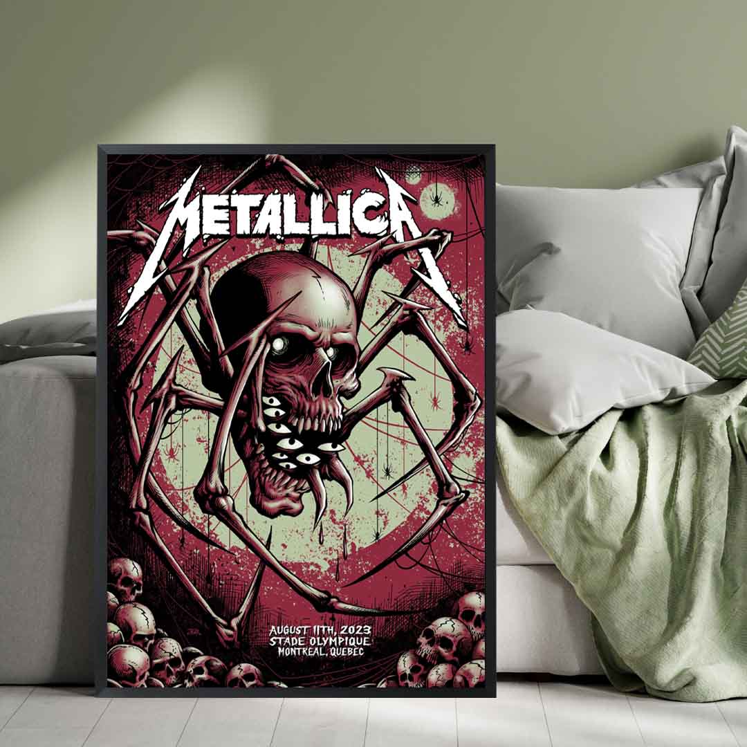 Official Metallica Montreal Poster 2023 - Stade Olympique Night 1